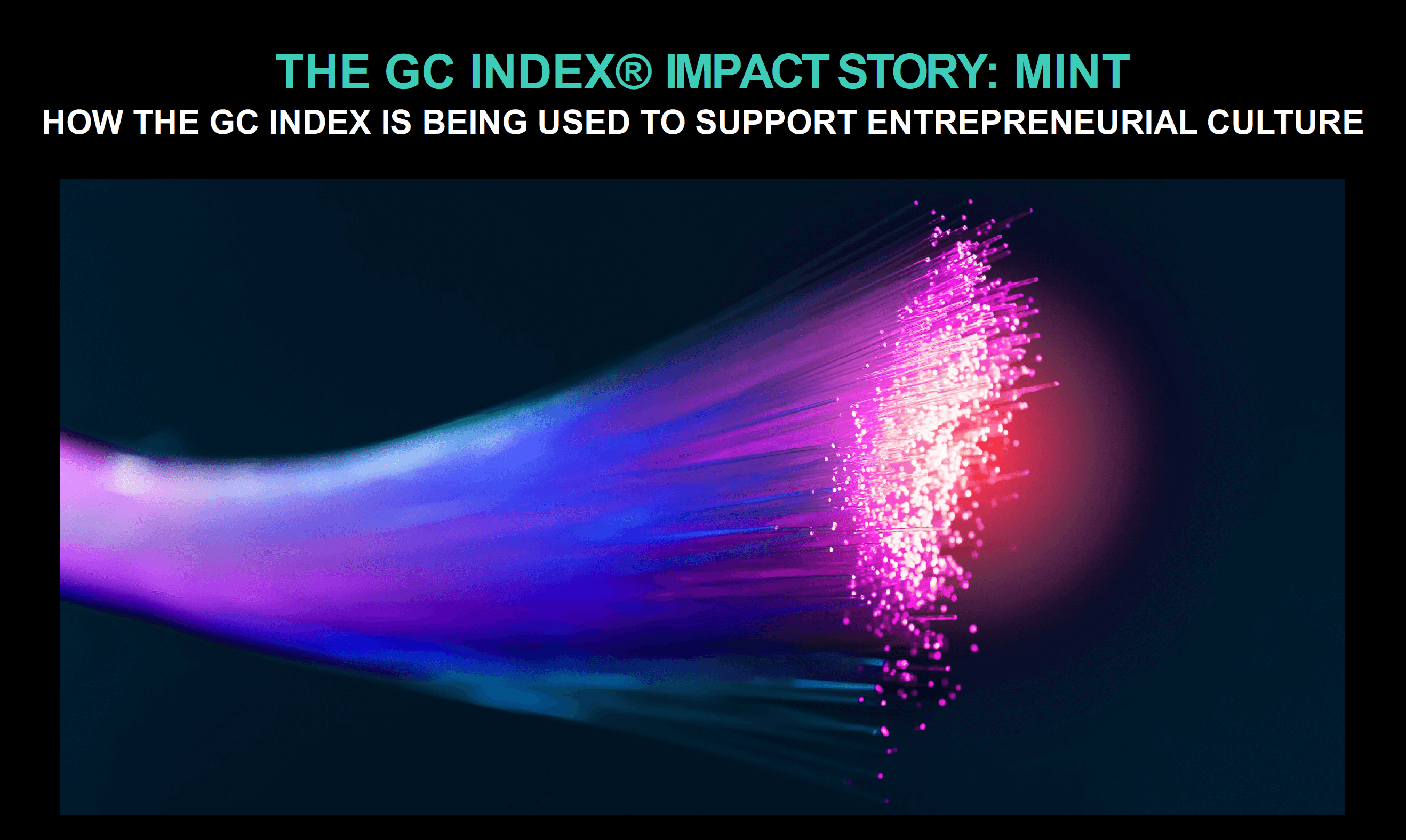 HOW THE GC INDEX IS BEING USED TO SUPPORT ENTREPRENEURIAL CULTURE
